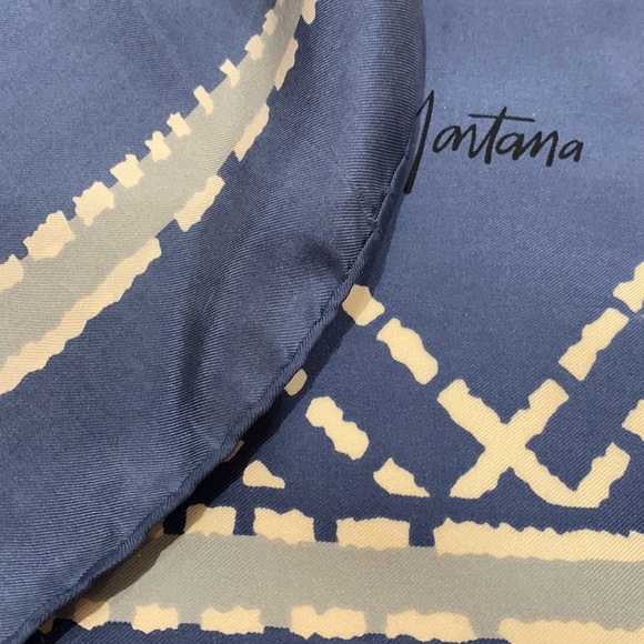 💗Claude Montana Vintage Silk Scarf 1980s - Picture 4 of 4